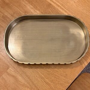 Hearth & Hand Brass Oval Tray